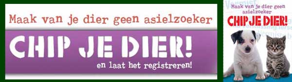 Juni 2010 is chipmaand: chip je dier en laat het registreren